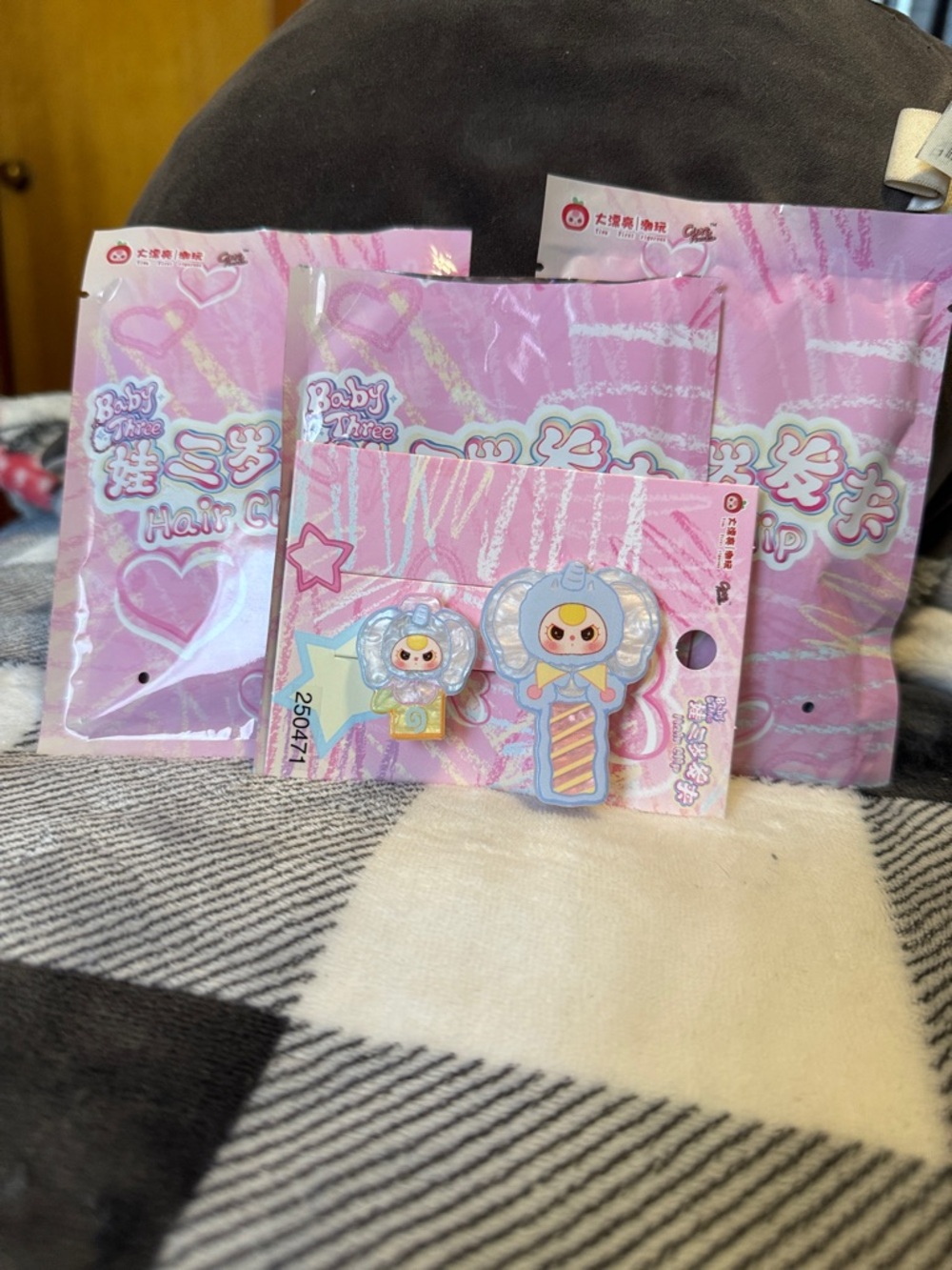 Authentic Baby Three Hair Clips